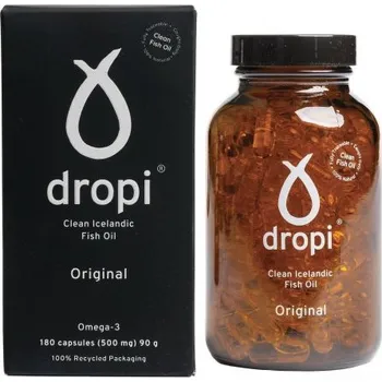 Speciální výživa Dropi Extra panenský olej z tresčích jater-original, 180 kapslí