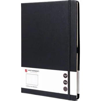 Outdoorové zavazadlo Peterson zápisník B5 s potištěnými linkami Barva: Černá
