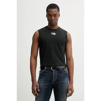 Bavlněné tričko Diesel T-BISCO-IOD černá barva, A21743.0JMBB 99X, vel. M