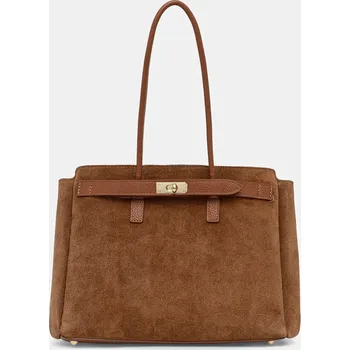 Kabelka Semišová kabelka Answear.LAB Modelo 1.9.1 hnědá 82X, vel. ONE SIZE