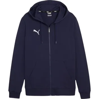 Chlapecké oblečení Dětská mikina Puma teamGoal Casuals s kapucí tmavě modrá 658596 06 152cm