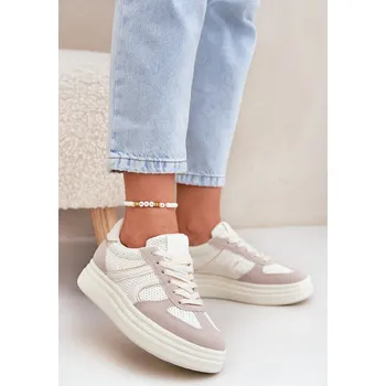 Dámské tenisky Dámské Tenisky Na Platformě Béžové Lesida 39