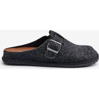 Dámské žabky Pohodlné Pánské Pantofle S Přezkou Inblu Grafitové SI000019 43