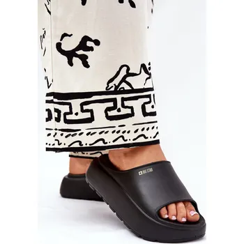 Dámská obuv Dámské Pěnové Pantofle Na Platformě Big Star RR274A567 Černé 40