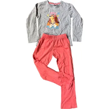 Dívčí pyžamo Tlapková patrola - růžovošedé Varianta: 122/128 Bez původního obalu