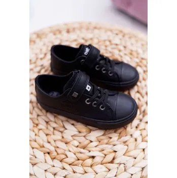 Dámské tenisky Dětské Kožené Tenisky BIG STAR EE374034 Černé 35