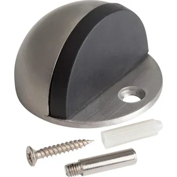 Walteco Dveřní zarážka, průměr 45x25mm, k našroubování, nerez design