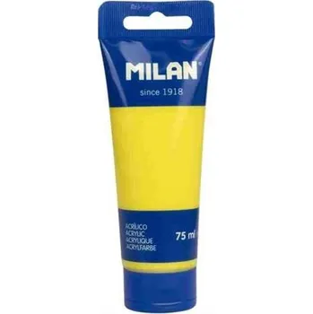Výtvarná barva Akrylová barva Milan, 75 ml, žlutá