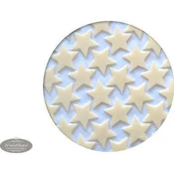 Čokoláda Barbara Luijckx Čokoládová dekorace Hvězdičky bílé - 117 ks