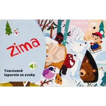 První čtění Tvarované leporelo se zvuky Zima