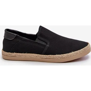 Sada pánského spodního prádla Pánské espadrilky s pletením černé Fenen 40