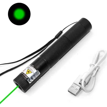 Projekční technika Laserové ukazovátko s integrovanou baterií - Zelené, 50mW 532nm