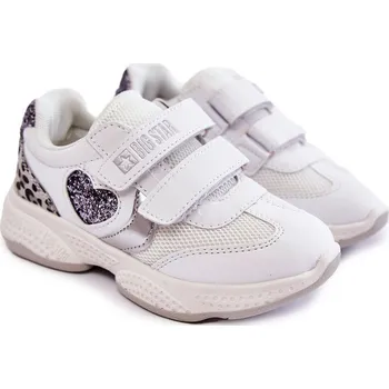 Sada pánského spodního prádla Dětská sportovní obuv na suchý zip Big Star KK374022 Bíle 34