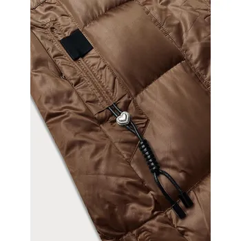 Hnědá dámská prošívaná zimní bunda S'west (B8266-14) odstíny hnědé XL (42)