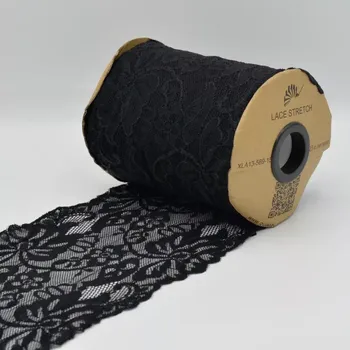 Černá široká krajka (E) (Krajka 15cm)