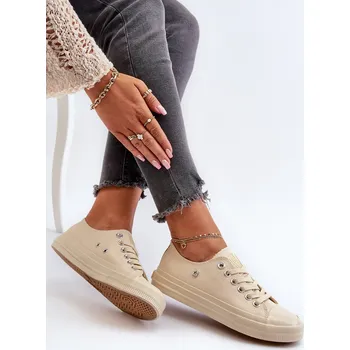 Dámské tenisky Klasické Dámské Tenisky Big Star NN274286 Bežové 36