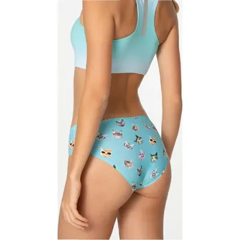 Dámské spodní prádlo Dámské kalhotky Julimex Simple classic CATS L Světle modrá