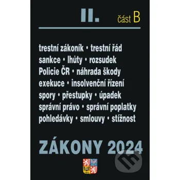 Zákony 2024 II/B - Trestní právo - Poradce s.r.o. Poradce s.r.o.