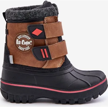 Dívčí sněhule Dětské Sněhule Na Suchý Zip Lee Cooper LCJ-24-44-2864K Camel 33