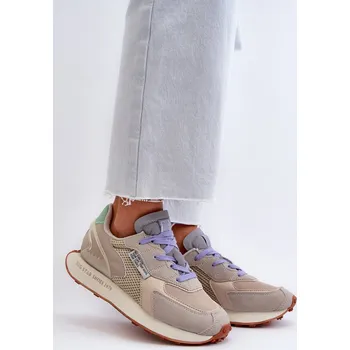 Dámské tenisky Dámské tenisky na platformě s paměťovou pěnou Big Star NN274681 béžové 36