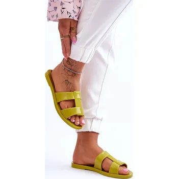 Dámské žabky Módní veganské pantofle ZAXY JJ285261 zelená 37