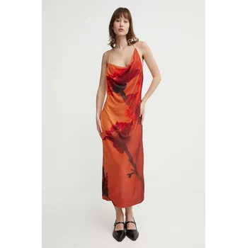 Dámské šaty Šaty Stine Goya midi, SG5501 oranžová 20A, vel. XXS