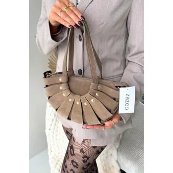 Kabelka Kabelka z přírodního semiše béžová Marivane univerzální