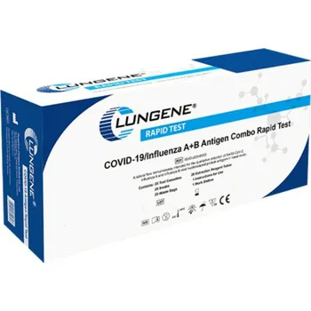 Diagnostický test 25x 3v1 Chřipka A/B/SARS-CoV-2 výtěrový test - Clongene
