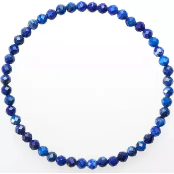 Náramek Lapis lazuli, luxusní fasetovaný náramek 4mm