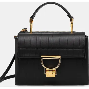 Kabelka Kožená kabelka Coccinelle ARLETTIS PLISSE E1.UD9.55.B7.01 černá 99X, vel. ONE SIZE