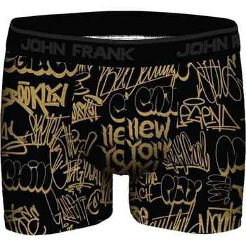 Pánské spodní prádlo Pánské boxerky John Frank JFBDMET103 XL Černá