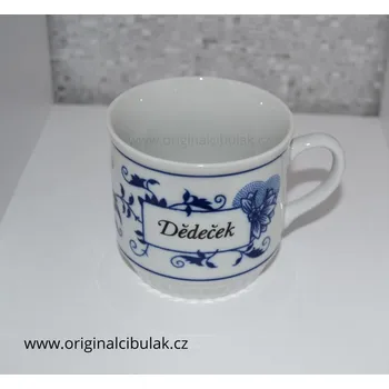 cibulák Hrnek Leo s nápisem Dedeček Dubí 2.jak