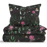 MK Lůžkoviny Francouzské bavlněné povlečení Renforcé - Herbář černý 238760382