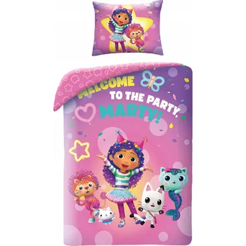 Povlečení Halantex Povlečení - Gabby´s Dollhouse (GAB-1300BL) 140x200, 70x90 (100% Polyester)