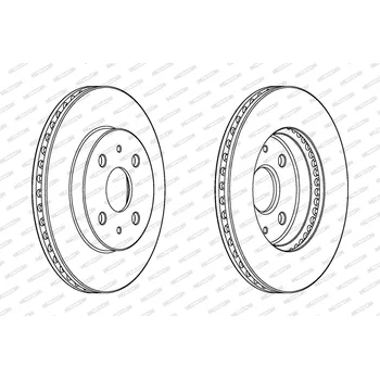 Brzdový kotouč Brzdový kotouč FERODO DDF1758C
