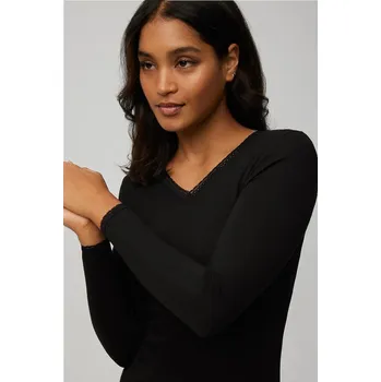 Ysabel Mora 70018 long/r Termotričko S-2XL negro XL