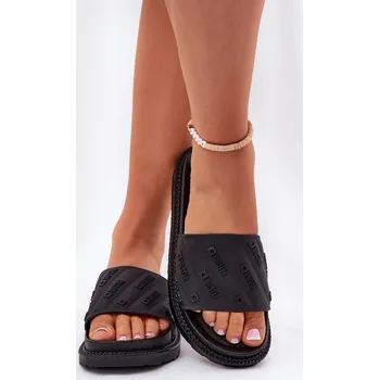 Dámské žabky Dámské Pantofle Na Platformě Big Star RR274A540 Černé 41