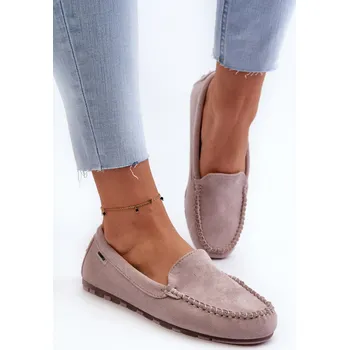 Dámské mokasíny Dámské lodičky z ekologického semiše fialové Amrutia 37