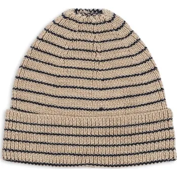 Čepice Dětská vlněná čepice Konges Sløjd LOULI HAT béžová barva, KS103499 KS103499.9BYA 80X, vel. 6-9 měsíců