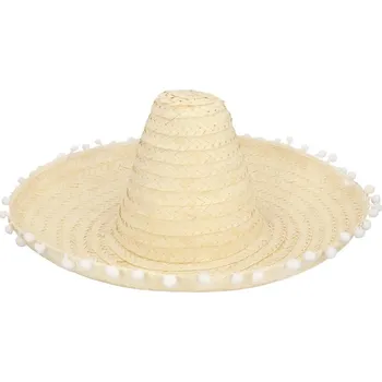Karnevalový kostým Sombrero Ernesto přírodní (Ø 50 cm)