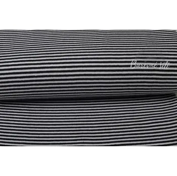 Náplet pruhovaný černobílý (E) (Hladký náplet s pruhy)