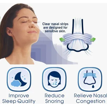 Pomůcka proti chrápání a spánkové apnoe Náplasti proti chrápání SmilePlus 10 kusů