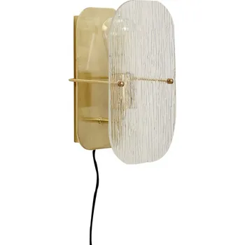 Nástěnné svítidlo Nástěnné svítidlo do zásuvky v mosazné barvě Ruffle – Hübsch ID_1823682