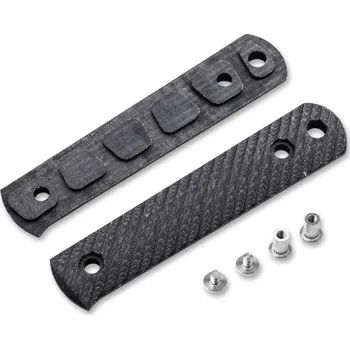 Böker Manufaktur Solingen BFF Packlite Handle Scales Linen Micarta Black & White