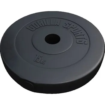 Gorilla Sports Činkový kotouč Olympia, plast, 15 kg