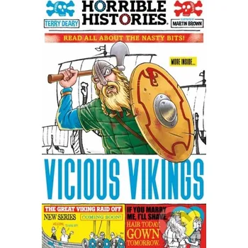 Cizojazyčná kniha Horrible Histories Vicious Vikings - Terry Deary Scholastic