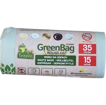 Pytle na odpadky BIO kompostovatelné odpadkové pytle 35l (15 ks/role)