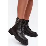 Kožené workery dámské zateplené Big Star SS274452 Černé 36