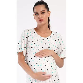 Dámská noční košile mateřská Sára bílá XXL