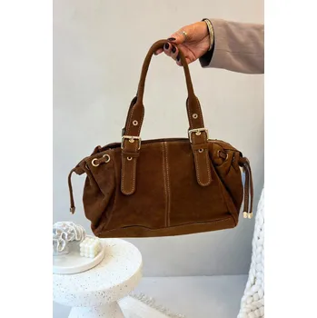 Kožená semišová kabelka Camel Ovelia univerzální